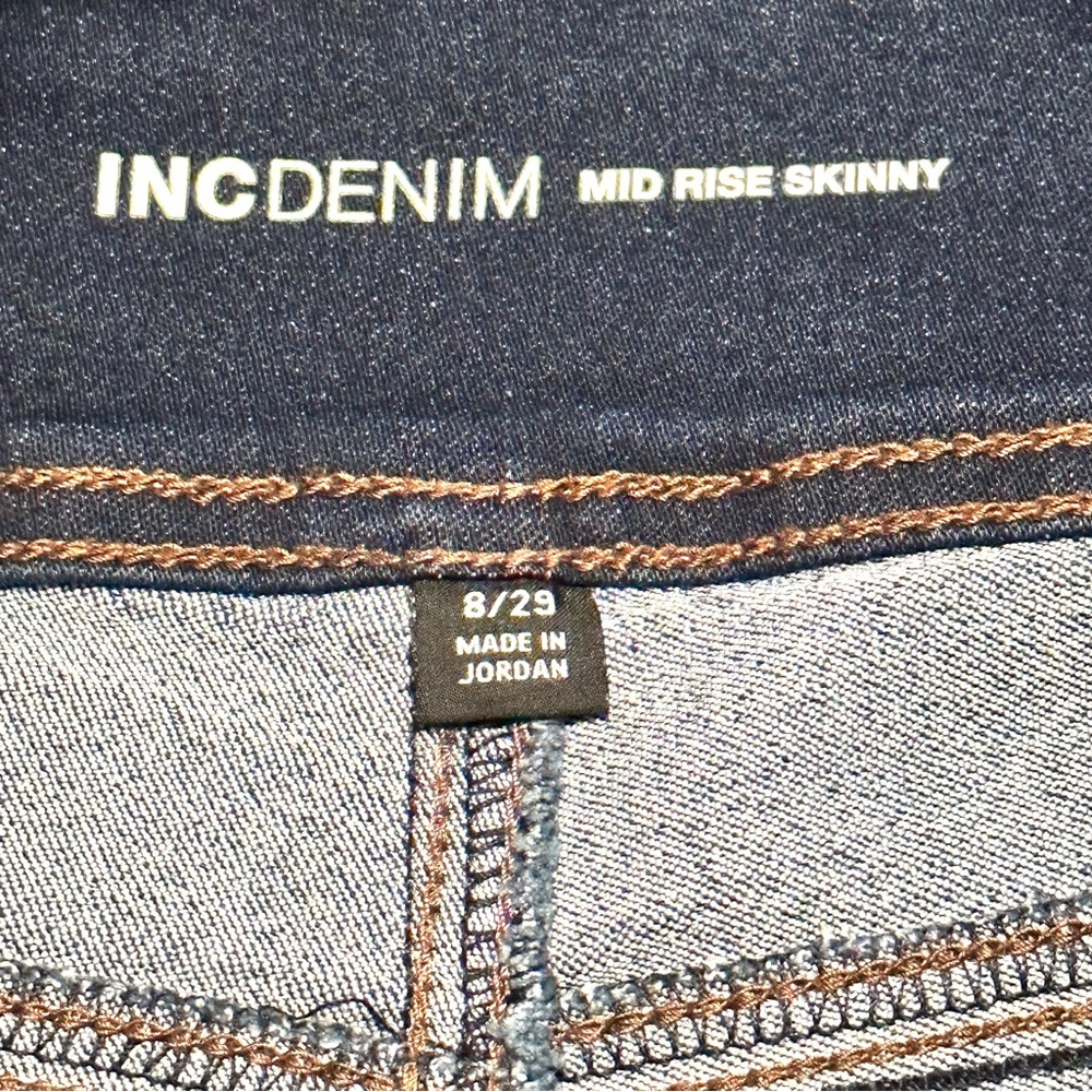 Jeans Denim Skinny Ankle Stretch Pull-on Pants - Picture 5 of 8